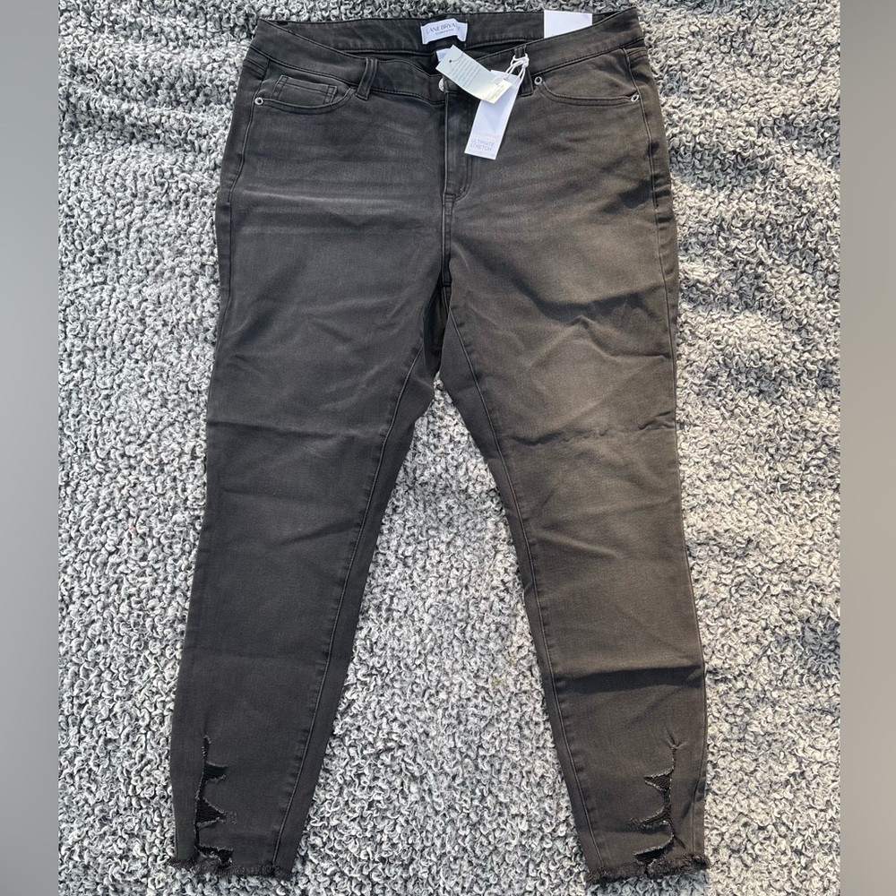 Lane Bryant Gray Skinny Jeans
